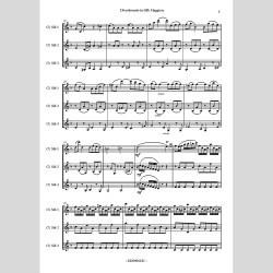 Divertimento in Eb major, for three clarinet by Gaetano Apicella