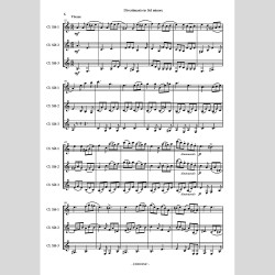 Divertimento in G minor, for three clarinet by Gaetano Apicella