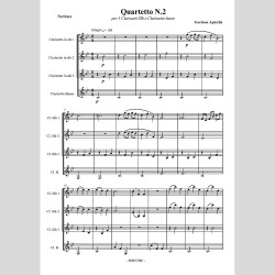 Quartet No. 2, for 4 Clarinets by Gaetano Apicella