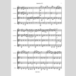 Quartet No. 2, for 4 Clarinets by Gaetano Apicella