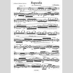 Rapsodia for Clarinet, by Giuseppe Maucione