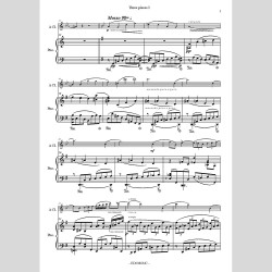 Three Pieces for Clarinet in A and Piano by Ciro Ferrigno