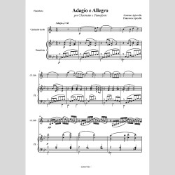 Adagio and Allegro, for Clarinet and Piano by Gaetano Apicella and Francesca Apicella