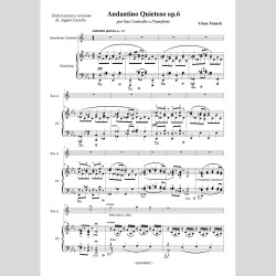 César Franck, Andantino Quietoso op.6, for Sax Alto and Piano by Angelo Fariello