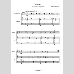 Memory, per Sax alto e Pianoforte di Salvatore Marchese