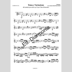 Tema e variazione op.18 di J. Brahms, arr. for Corno o Trombone and Pianoforte by Antonio e Paolo Reda