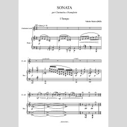 Sonata for Clarinet and Piano by Valerio Marro