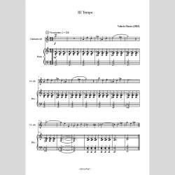 Sonata per Clarinetto e Pianoforte di Valerio Marro