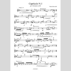 Two Caprices for Clarinet by Valerio Marro