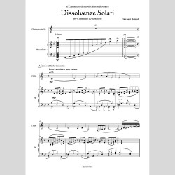 Dissolvenze solari per Clarinetto e Pianoforte, di Giovanni Rotondi