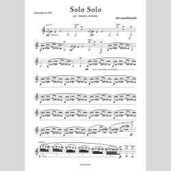 Solo Solo for Clarinet, by Giovanni Rotondi