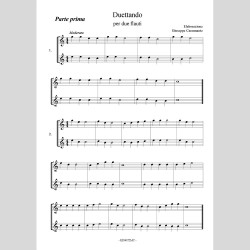 Duettando, 32 progressive duets for two flutes, by Giuseppe Carannante