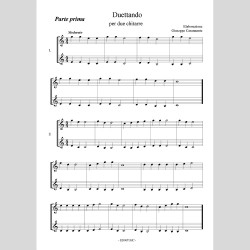 Duettando, 32 progressive duets for two guitar, by Giuseppe Carannante